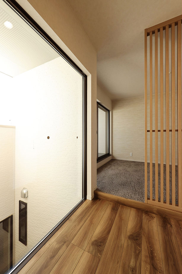 相馬建設 【間取図有｜2500万円～2999万円｜こだわりデザイン＆テラス】カフェ風のお洒落なLDKで友人たちとパーティの建築実例画像9