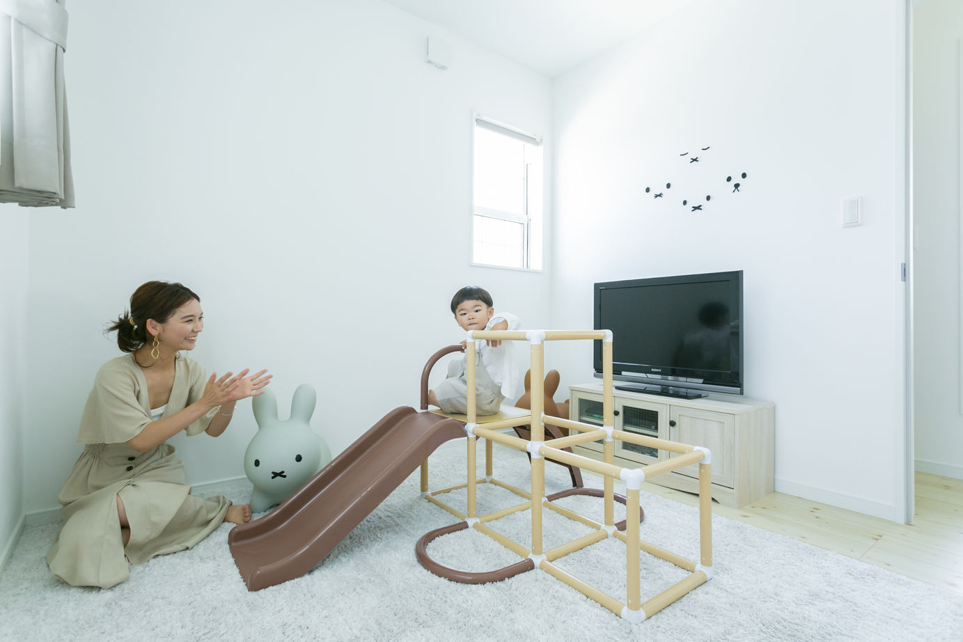 辰巳住宅 【間取り図あり/４LDK＋DEN】解放感あふれる間取りの家の建築実例画像8