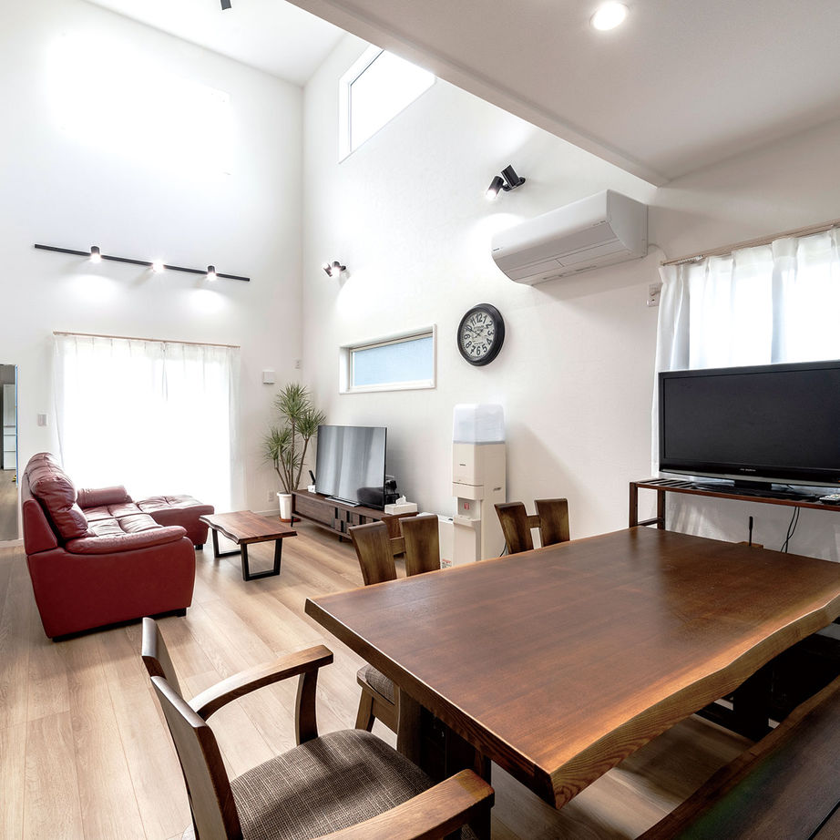 辰巳住宅 【間取り図あり/スキップフロア＋バルコニー】段差を楽しむ２世帯の家の建築実例画像4