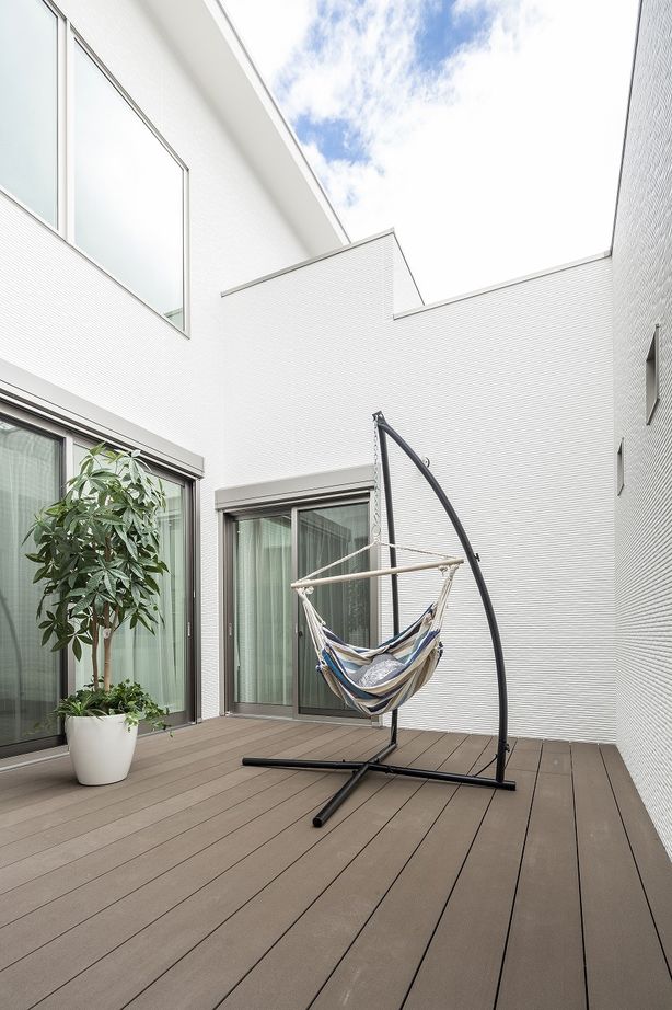 辰巳住宅 【プライベートテラス/間取り図有/４LDK/4人家族】おうちじかんを楽しく過ごす中庭のある家の建築実例画像3