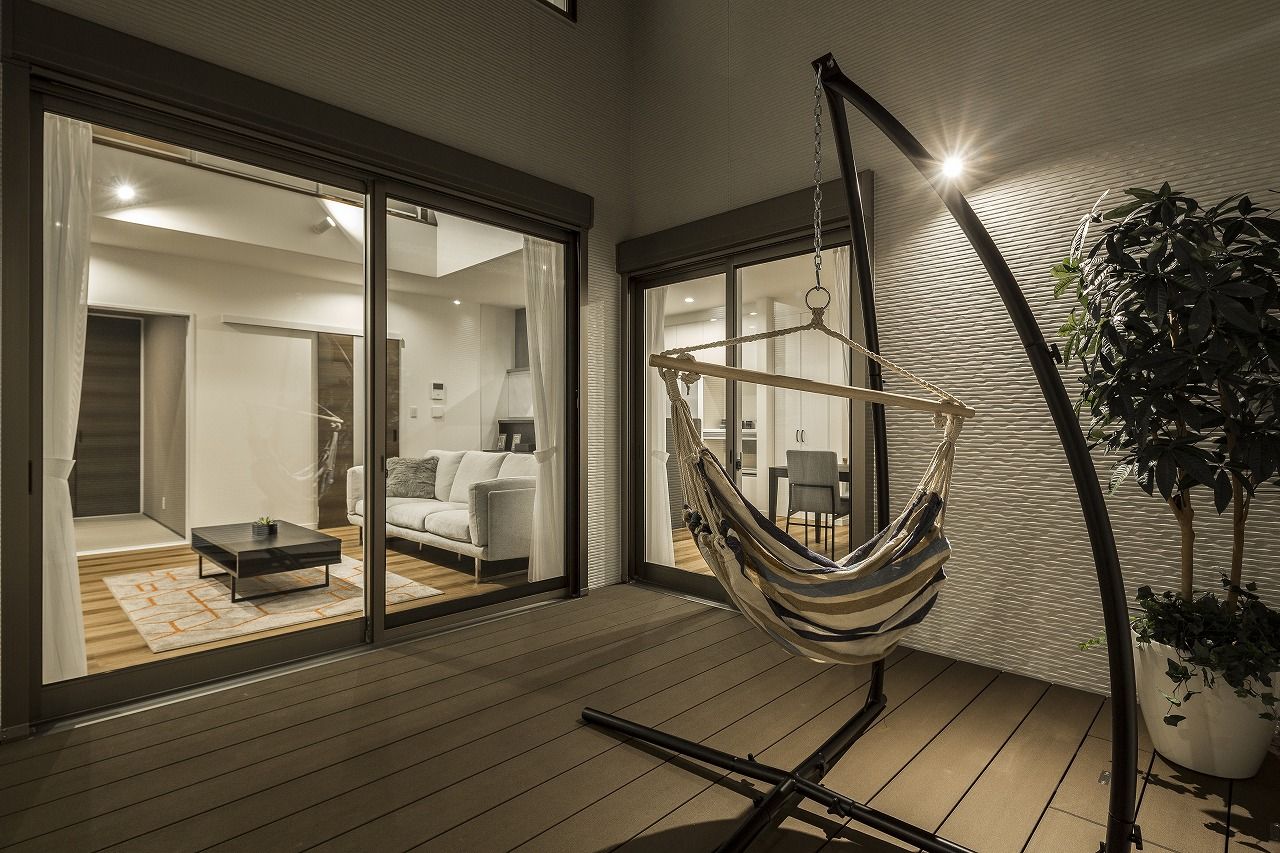 辰巳住宅 【プライベートテラス/間取り図有/４LDK/4人家族】おうちじかんを楽しく過ごす中庭のある家の建築実例画像10