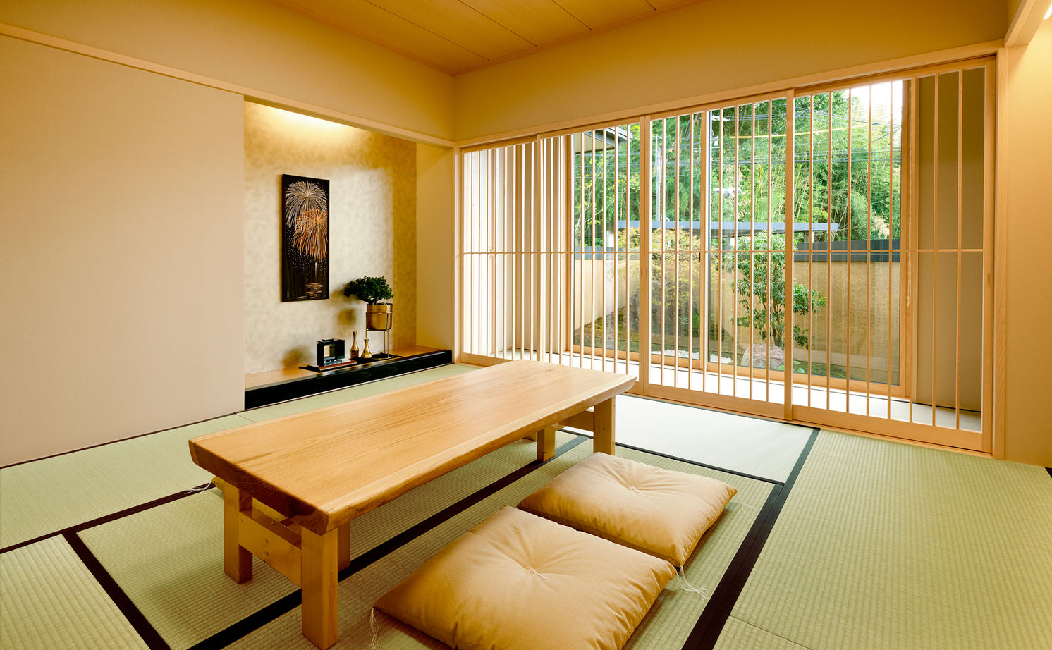 ロイヤルウッド 【38坪×平屋×非日常】家に帰るのが「旅」になる。水平ラインが際立つ平屋で、日常を離れてスイッチオフの建築実例画像10