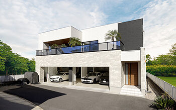 ロイヤルウッド 【98坪×インナーガレージ】ショールームのようなガレージと南国リゾートスタイルの住まいの建築実例画像10