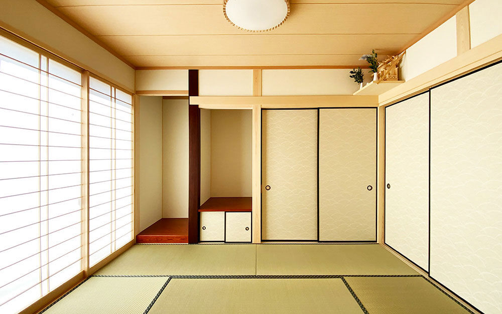 ロイヤルウッド 【106坪×二世帯×ガレージハウス】二世帯の空間とビルトインガレージ、仕事場を巧みに凝縮したモダンな家の建築実例画像8