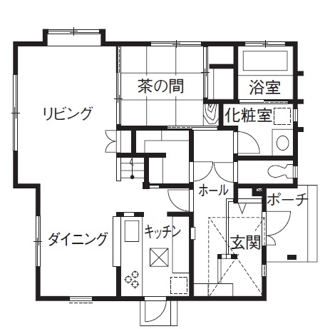 間中工務店 【1000万円台・間取図有】光あふれる南向きリビングで子どもの成長を健やかに育むの間取り図（3LDK）
