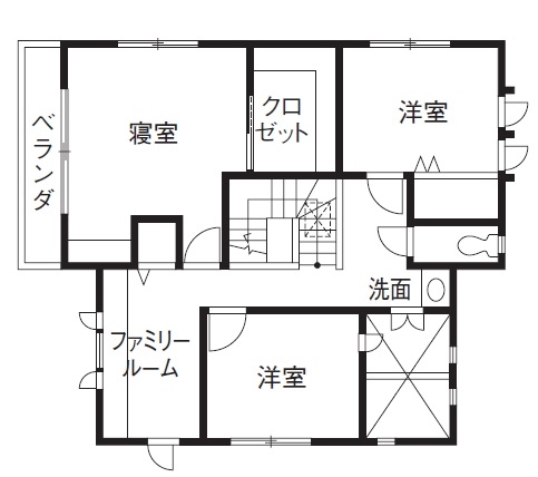 間中工務店 【1000万円台・間取図有】光あふれる南向きリビングで子どもの成長を健やかに育むの間取り図（3LDK）