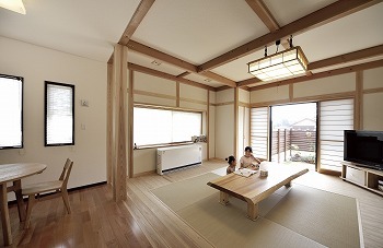 間中工務店 【平屋・2000万円台】光と風が優しく子どもを包みこみ育む。暮らしやすく家族が繋がる、心がなごむ平屋の住まいの建築実例画像3