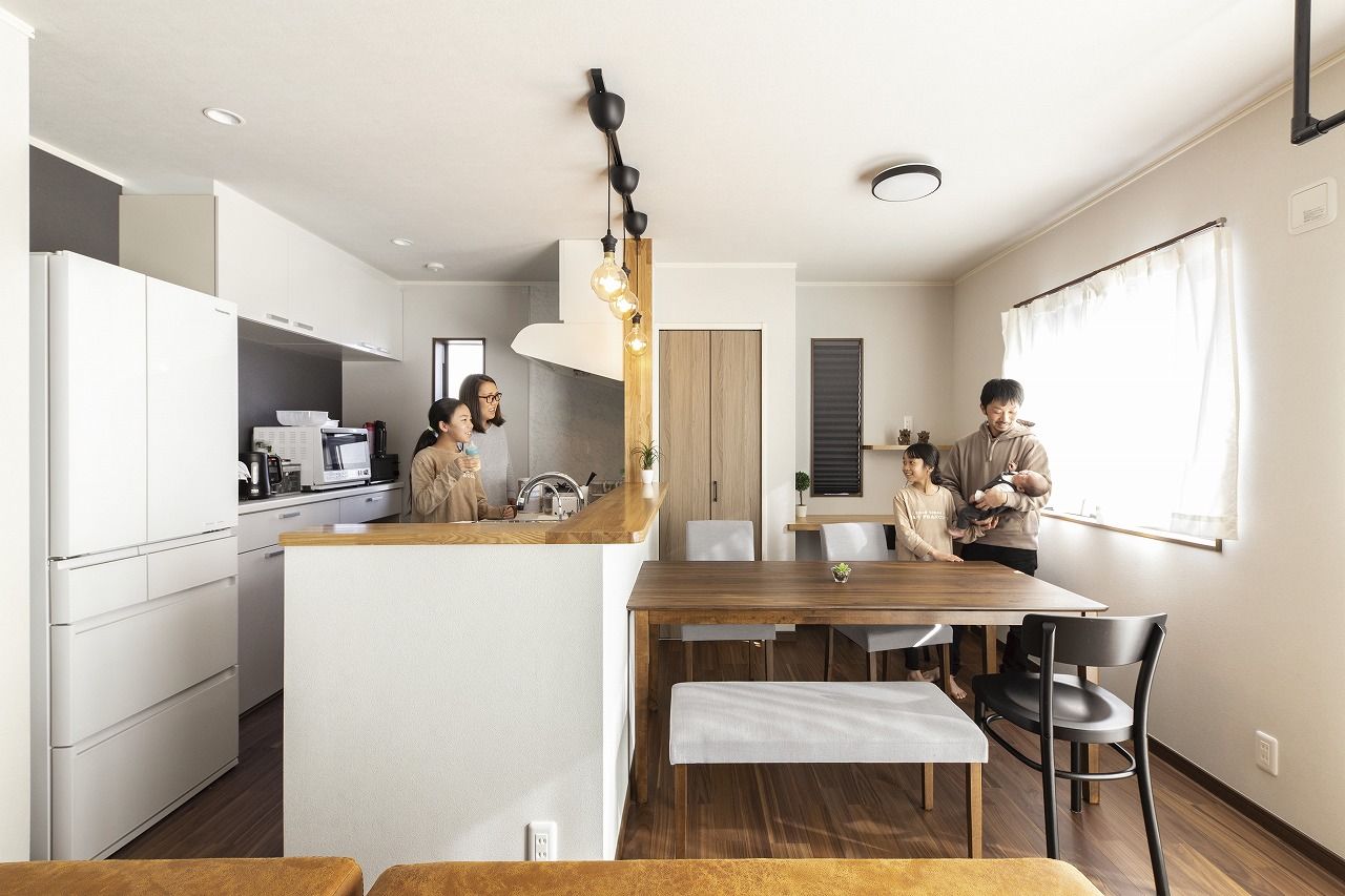 間中工務店 女性目線の細やかな提案で暮らしやすい動線が叶う。子どもの成長を見守れる平屋の家の建築実例画像3