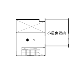 木のすまい工房 【2000万円台｜38坪｜平屋｜勾配天井】子どもたちが元気に走り回る和モダンのロフト付き平屋＜間取り図有＞の間取り図（3LDK）ロフト