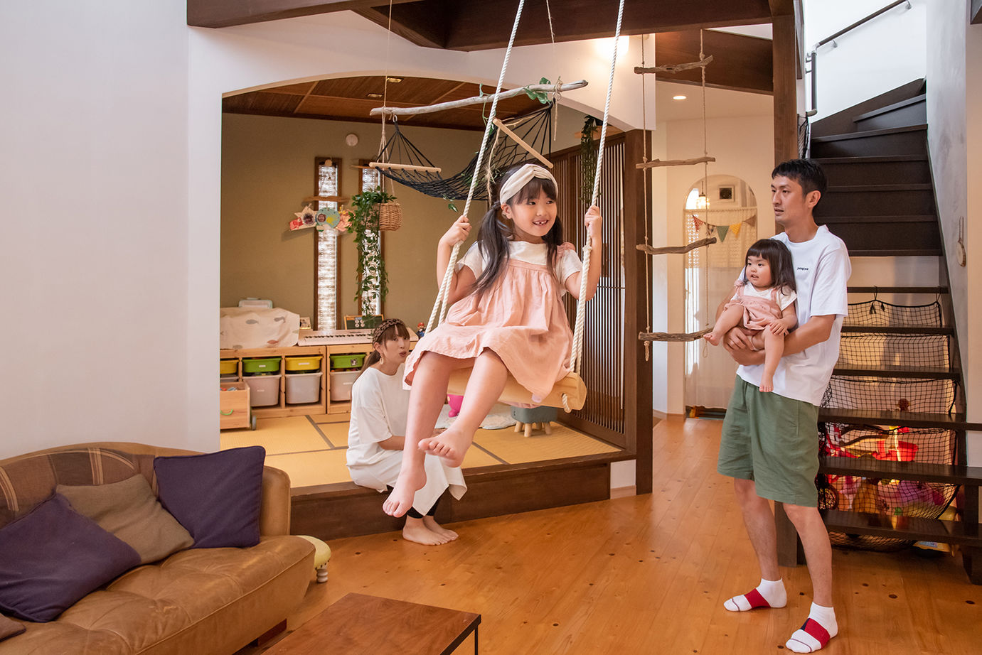 木のすまい工房 【2000万円台｜33坪｜吹き抜け｜和モダン】和と洋の調和。自然素材で建てるカフェ風の住まい＜間取り図有＞の建築実例画像6