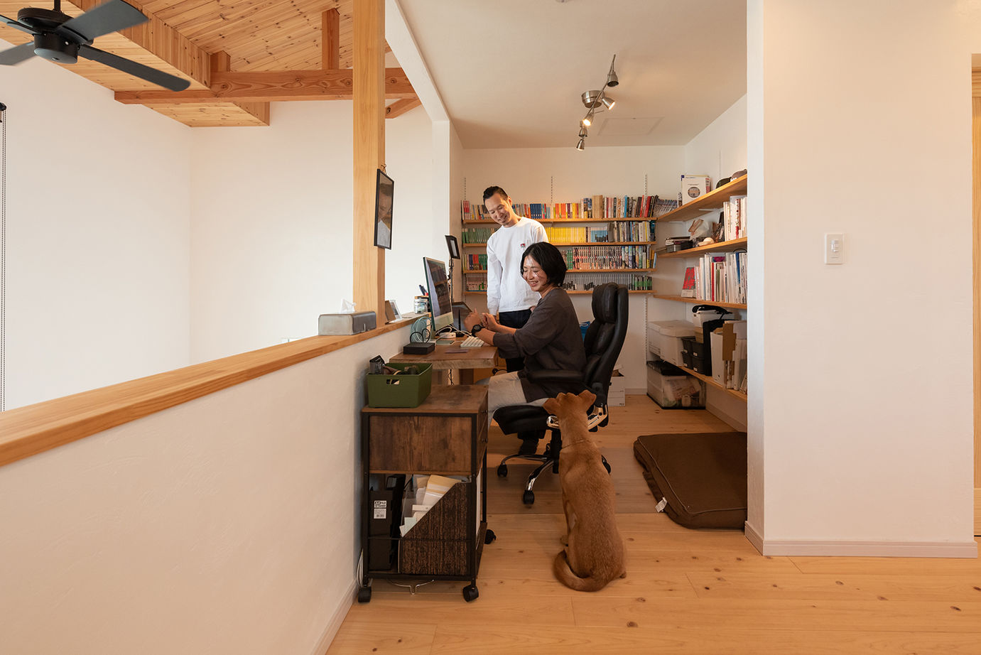 木のすまい工房 【2000万円台｜約30坪｜ビルトインガレージ】吹き抜けが心地よい、ペットと暮らすカフェ風の家＜間取図有＞の建築実例画像15