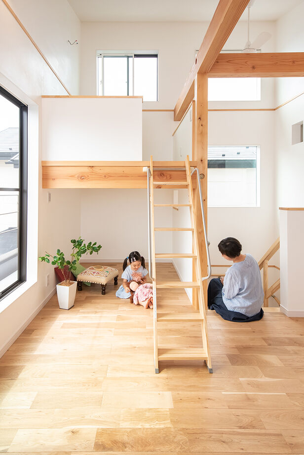 木のすまい工房 【2000万円台／2階リビング／間取図】溢れる光と開放感が嬉しい！敷地面積30.6坪に自然素材が心地いい家をの建築実例画像4