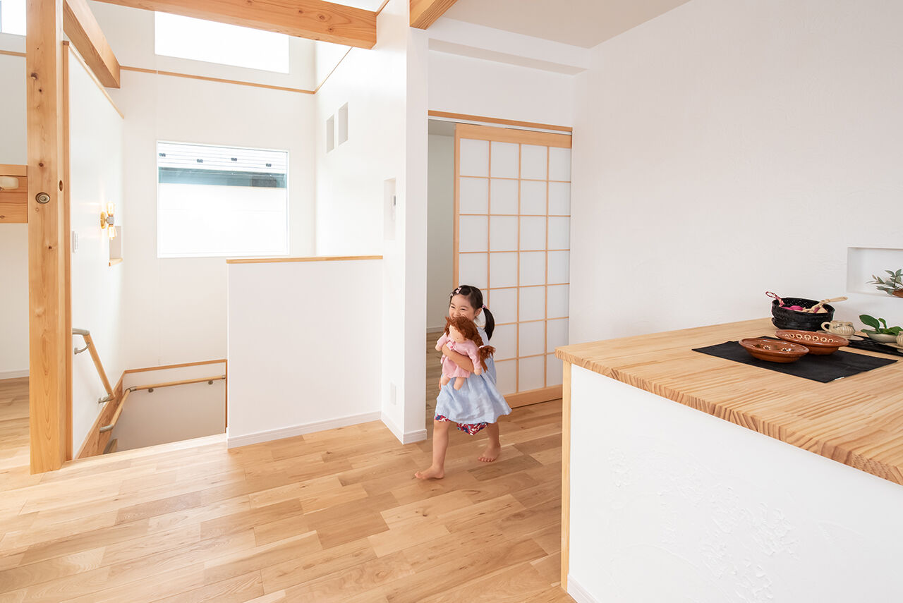 木のすまい工房 【2000万円台／2階リビング／間取図】溢れる光と開放感が嬉しい！敷地面積30.6坪に自然素材が心地いい家をの建築実例画像5