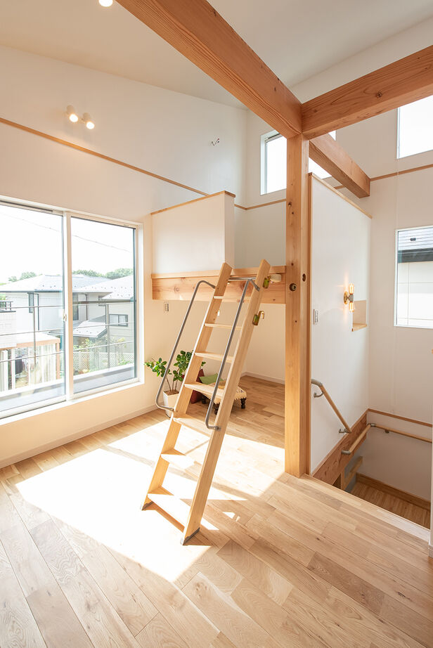 木のすまい工房 【2000万円台／2階リビング／間取図】溢れる光と開放感が嬉しい！敷地面積30.6坪に自然素材が心地いい家をの建築実例画像6