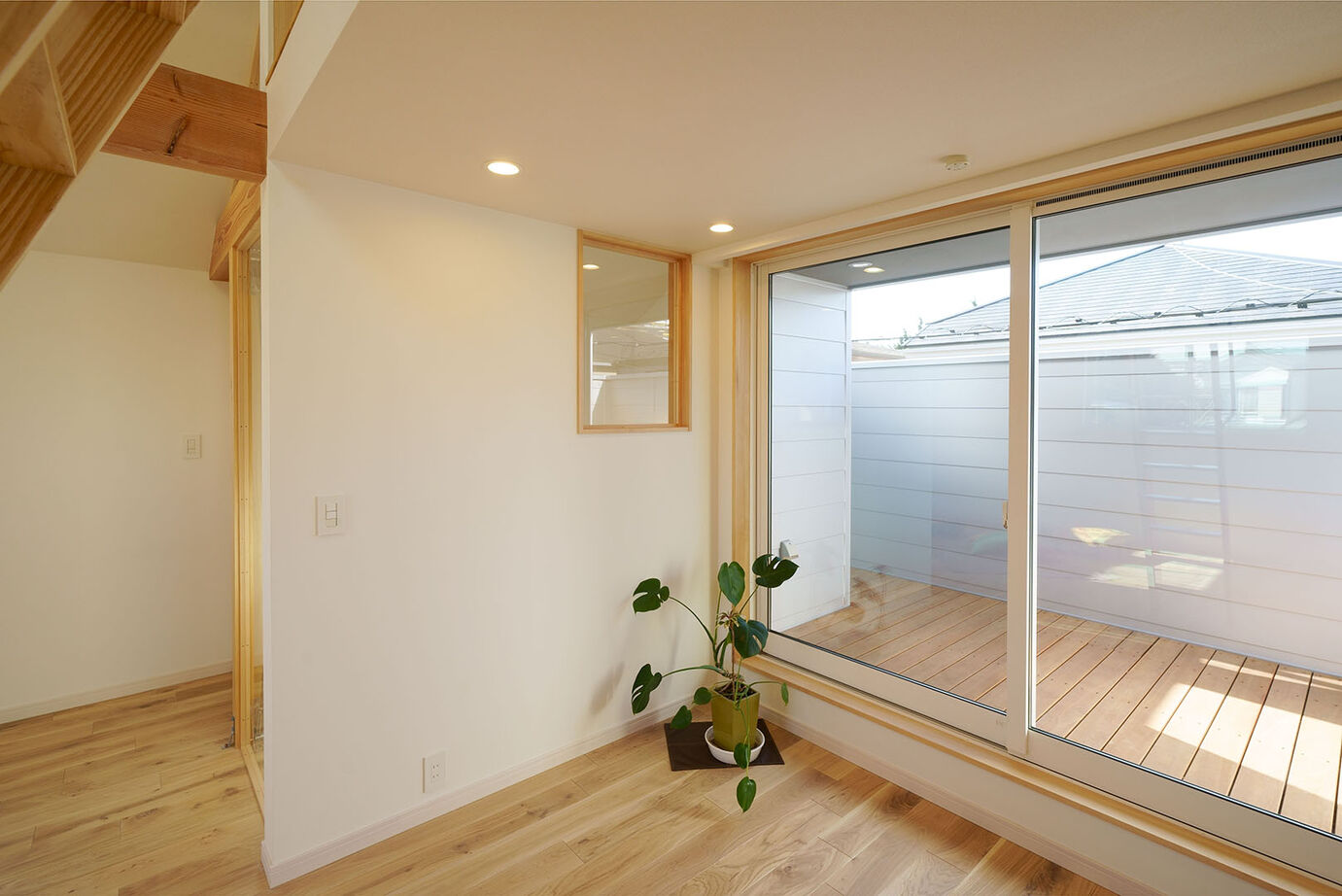 木のすまい工房 【2000万円台／狭小／ロフト／2階リビング／間取図】「22坪でも大丈夫!」。広さを感じ明るく開放的な木の家の建築実例画像13