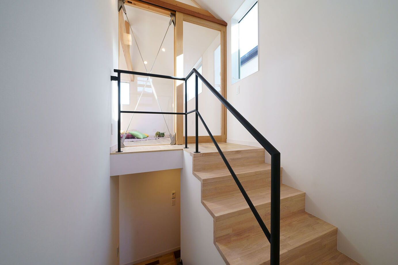 木のすまい工房 【2000万円台／狭小／ロフト／2階リビング／間取図】「22坪でも大丈夫!」。広さを感じ明るく開放的な木の家の建築実例画像15