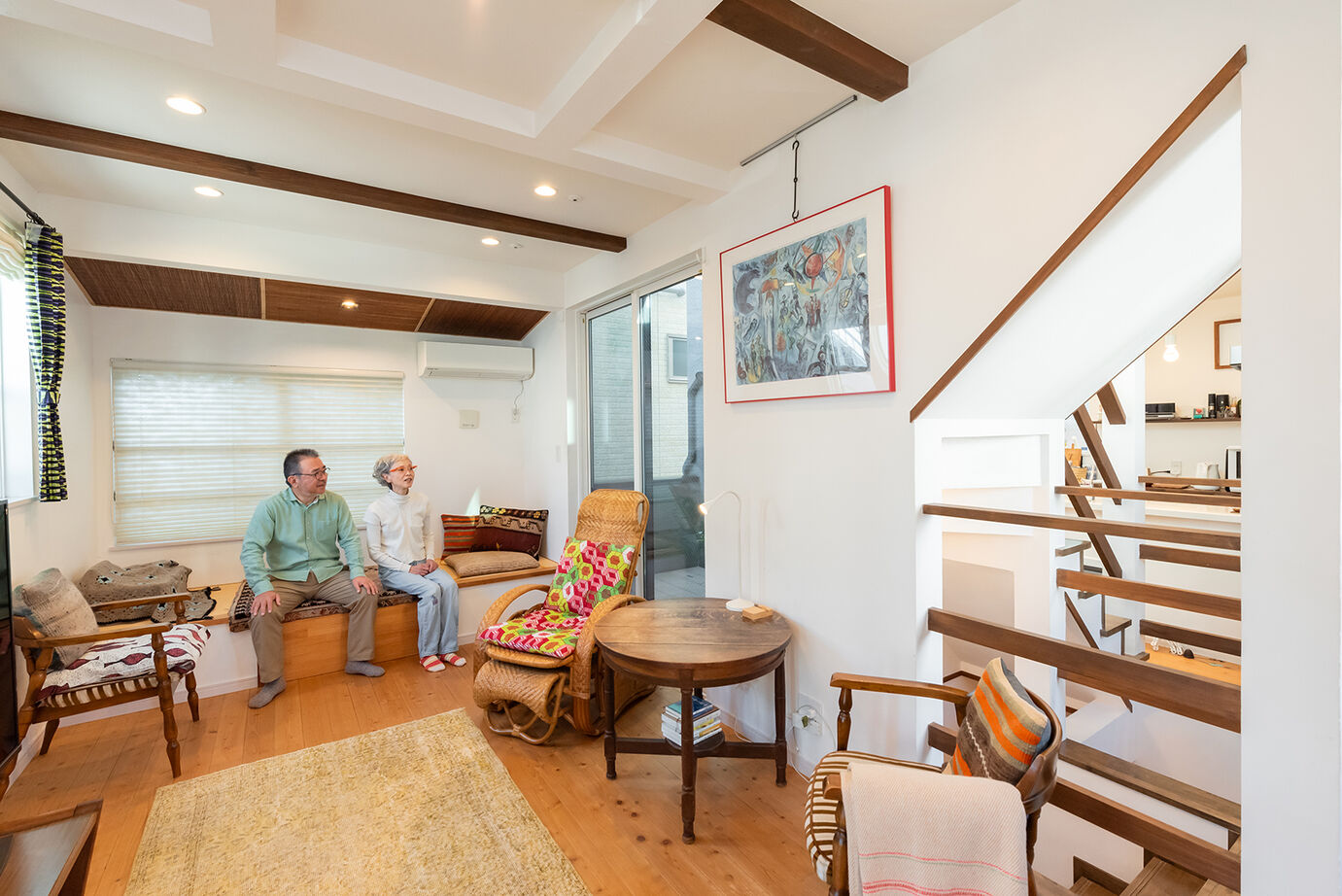 木のすまい工房 【3000万円台／狭小／3階建て／ビルトインガレージ／間取図】2階リビングはもちろん、家中を光が回るすまいの建築実例画像8