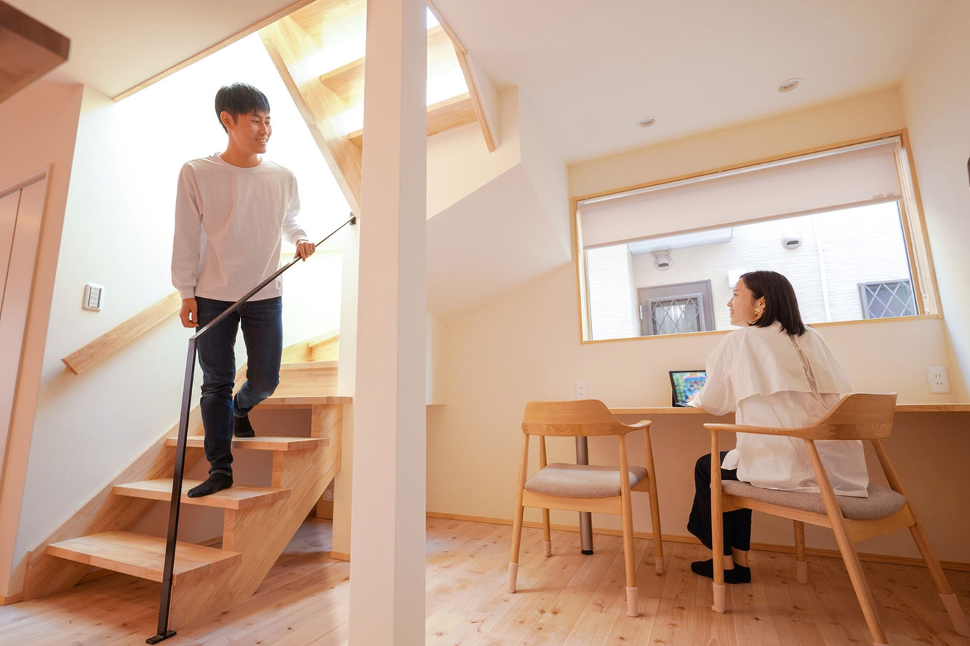 洛斗コーポレーション 【1000万円台/自然素材/ロフト】小さな2階建てに、間取りの工夫がいっぱい。「秘密基地」や趣味室も叶えたの建築実例画像4