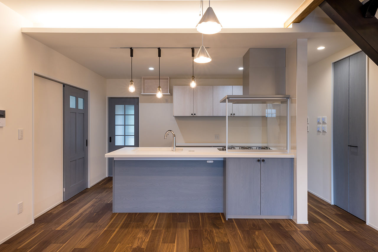 ヴィーヴル 【3000万円台×ドライウォール×3人で暮らす×間取り図】開放感とロフトが楽しいアメリカンな平屋の建築実例画像3