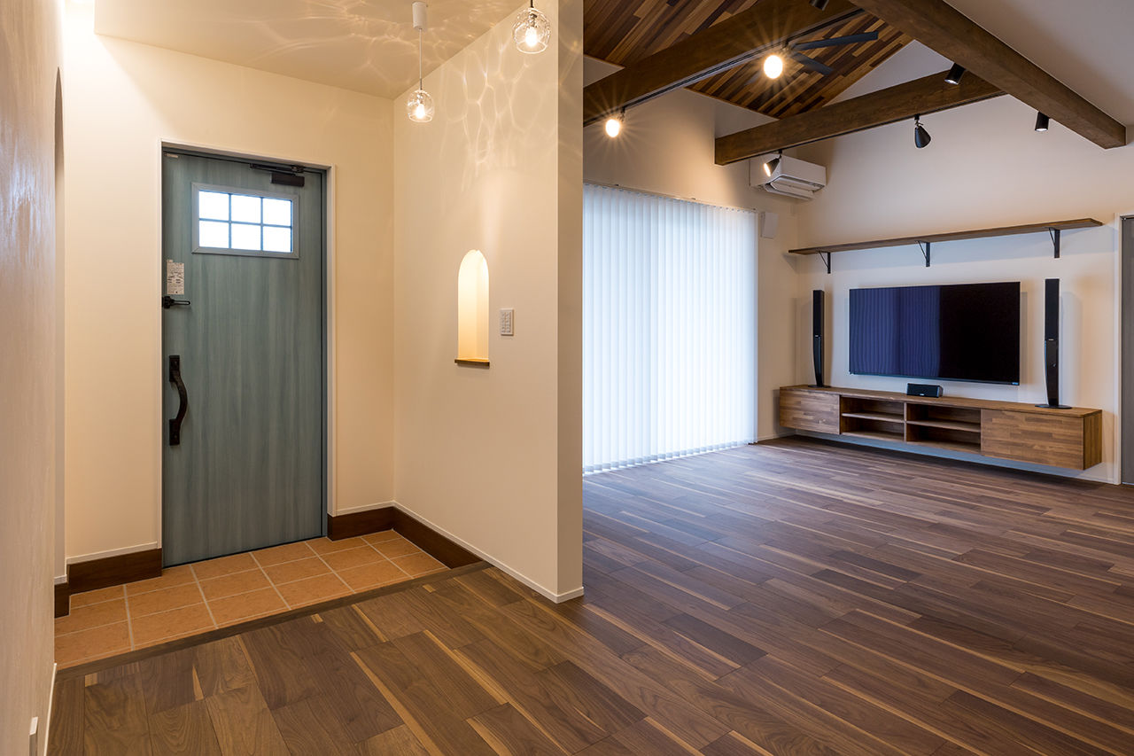 ヴィーヴル 【3000万円台×ドライウォール×3人で暮らす×間取り図】開放感とロフトが楽しいアメリカンな平屋の建築実例画像9