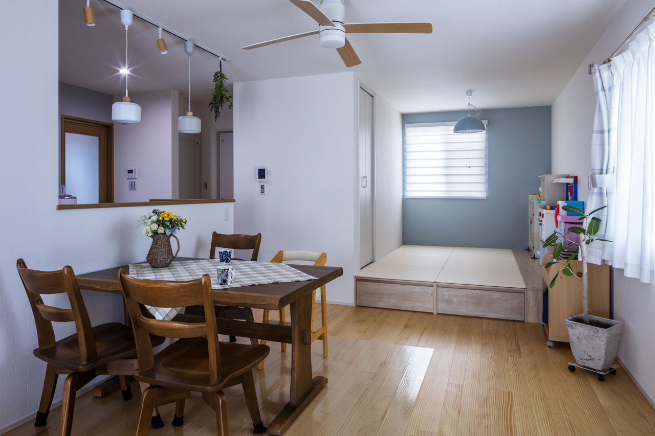 木暮らし工房サンハウス 【間取り図有／1000万円台後半／室内窓】家族のコミュニケーションもばっちり！室内窓のある家の建築実例画像2