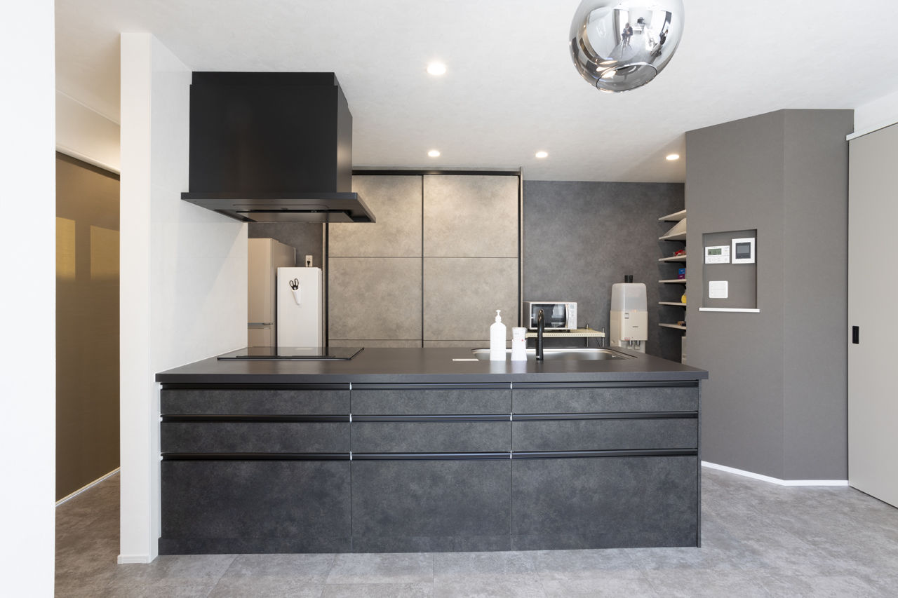 木暮らし工房サンハウス 【間取り図有／2000万円台前半／ペニンシュラキッチン／書斎】キッチンと床にこだわったおしゃれな家の建築実例画像5