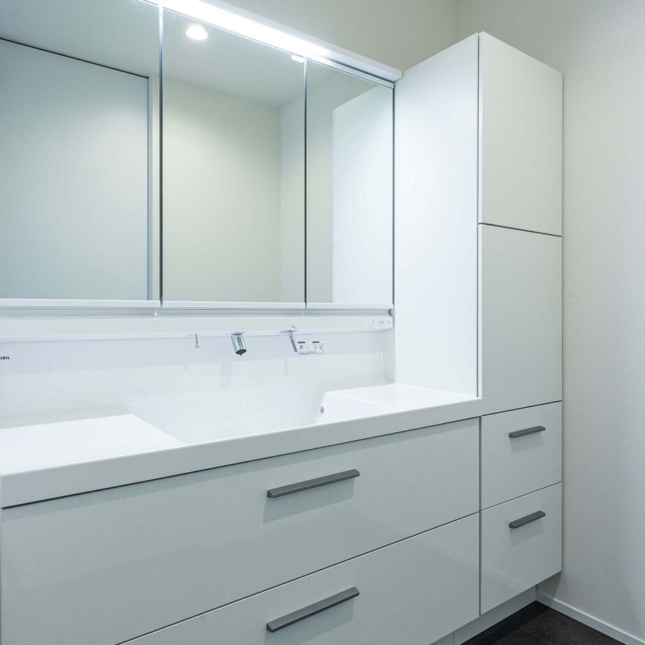 三和エステート 【2500～2999万円台/夫婦/31.6坪】「BBQのできる広々ルーフバルコニーがあるビルトインガレージの家」の建築実例画像9