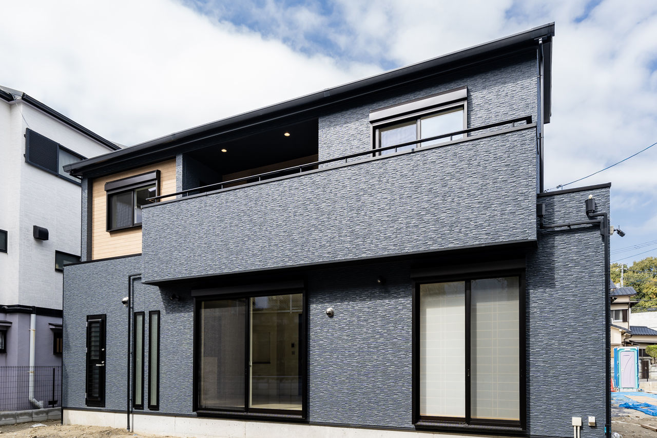 フロックス 【大阪/1000万円台で叶えた！/変形地/土地探し】南からたっぷりと自然光が入る開放感いっぱいの家の建築実例画像2