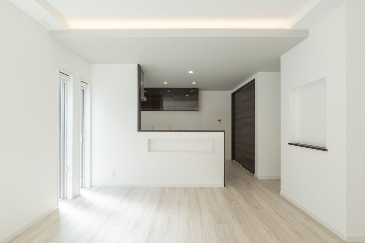 フロックス 【大阪/1000万円台で叶えた！/変形地/土地探し】南からたっぷりと自然光が入る開放感いっぱいの家の建築実例画像3