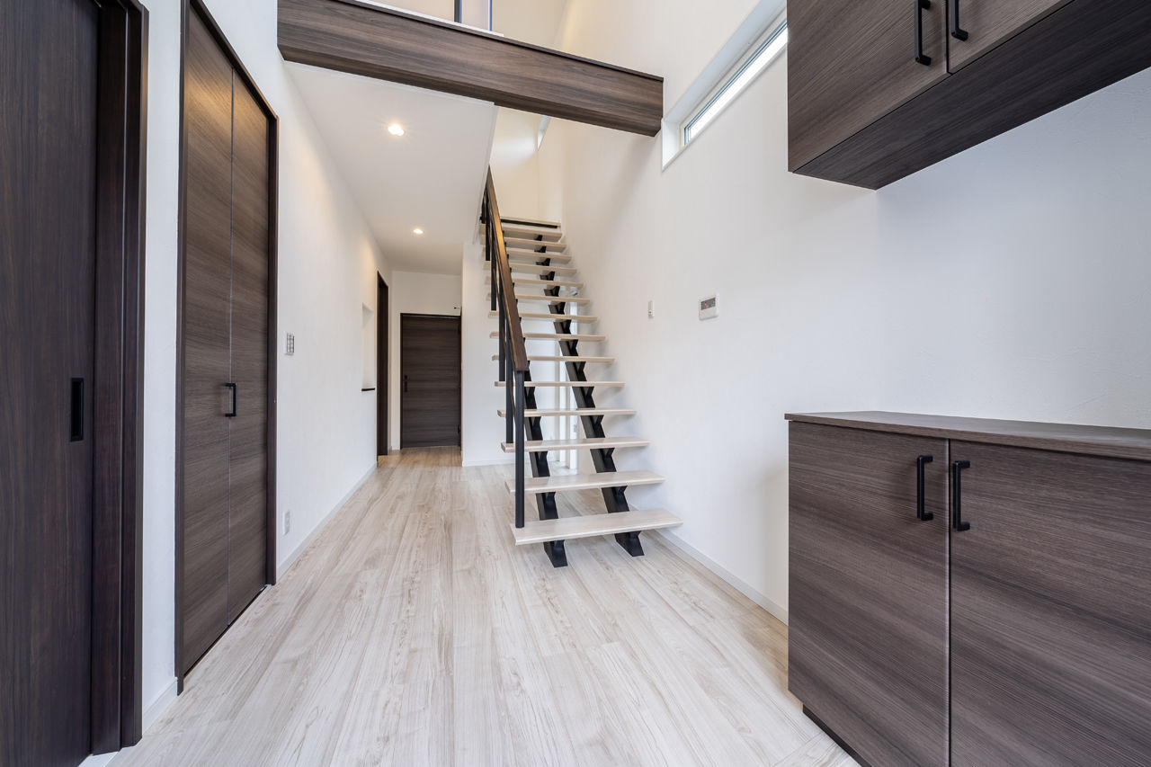 フロックス 【大阪/1000万円台で叶えた！/変形地/土地探し】南からたっぷりと自然光が入る開放感いっぱいの家の建築実例画像7