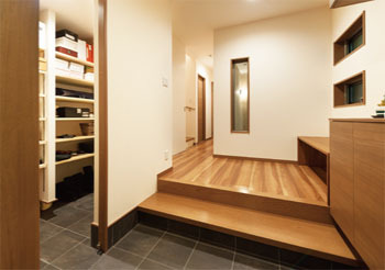 桝田工務店 【2000万円台|3階建て|ビルトインガレージ|間取り図有】間口3.5ｍの狭小地でもモダンで広がりのあるお家の建築実例画像5