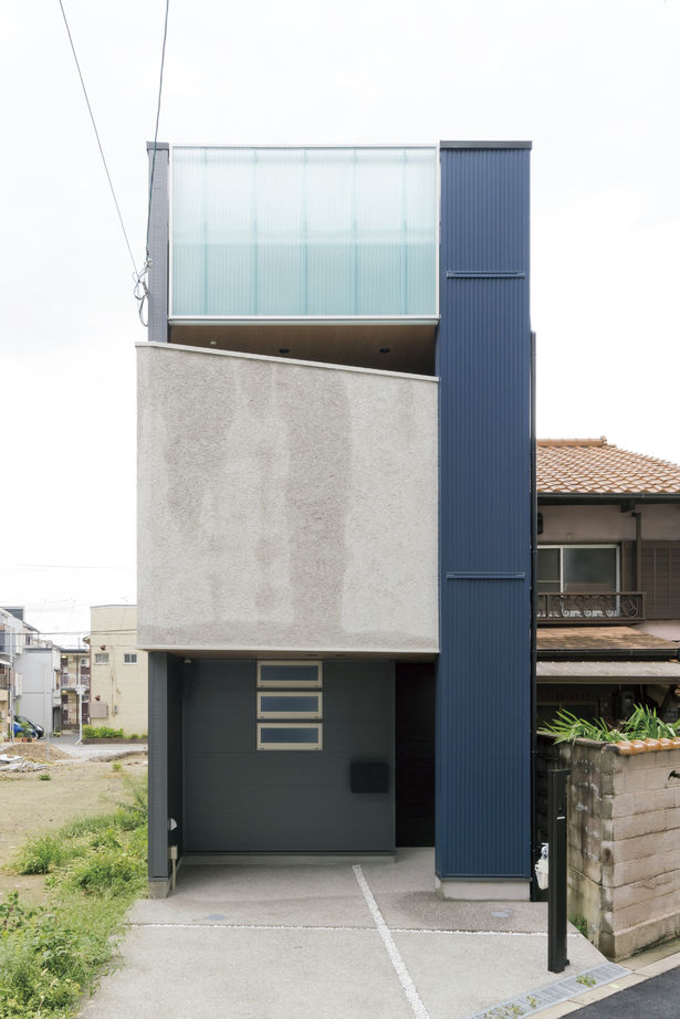 桝田工務店 【大阪市内|2階建て|狭小|屋上リビング】間口3.6ｍ、奥行き20ｍの細長い敷地に建てたおしゃれ外観なお家。の建築実例画像1