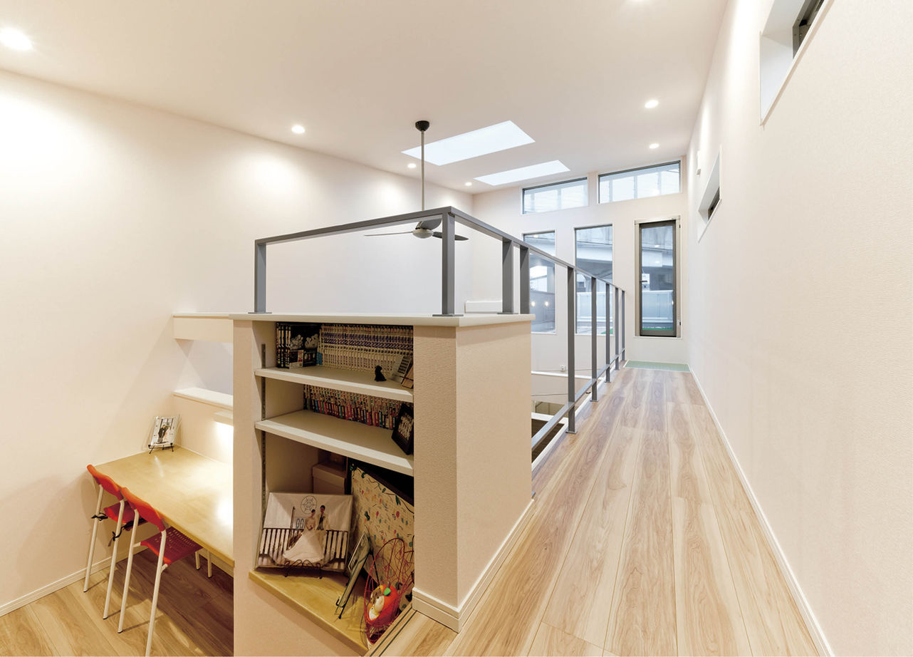 桝田工務店 【大阪市内|2階建て|狭小|屋上リビング】間口3.6ｍ、奥行き20ｍの細長い敷地に建てたおしゃれ外観なお家。の建築実例画像4