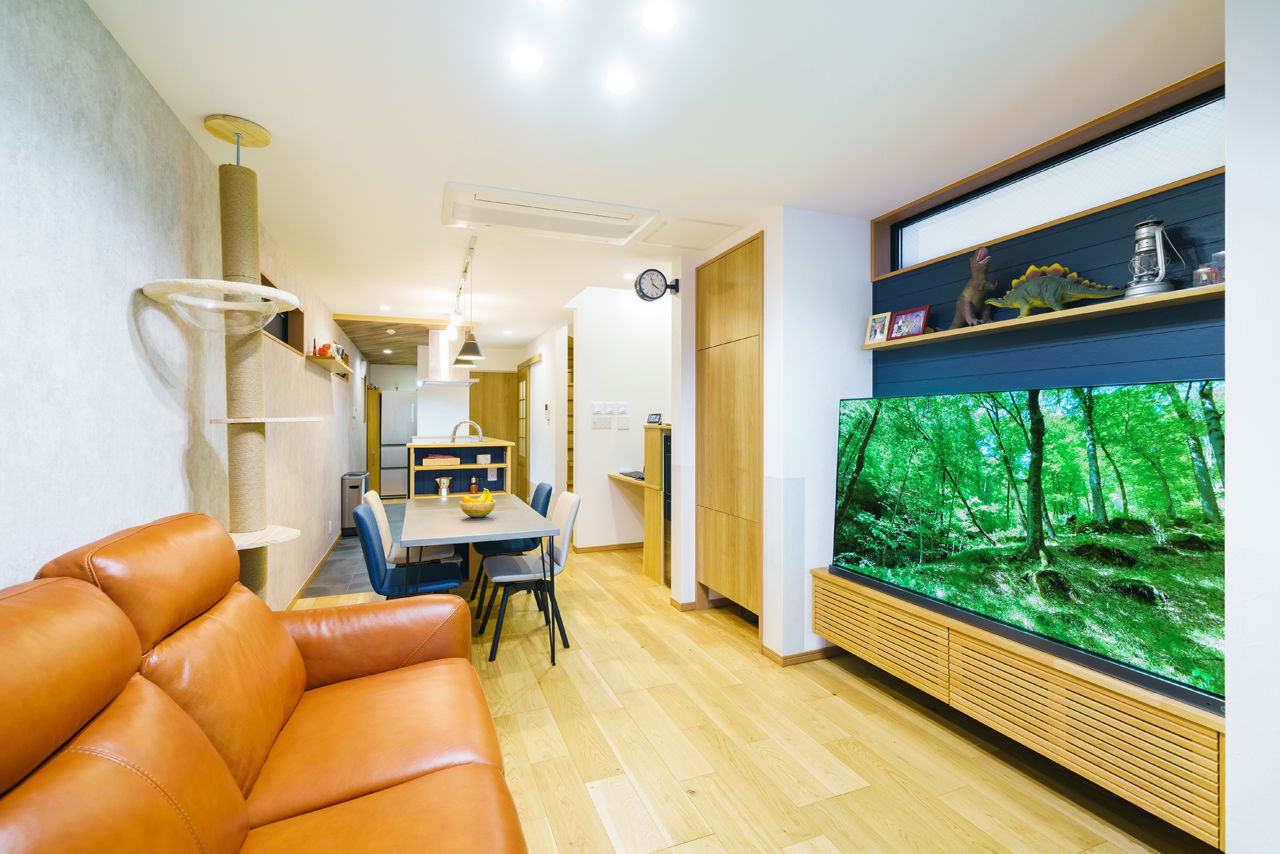 桝田工務店 【大阪市阿倍野区│3階建て│狭小地20坪】街なかで青空とグランピング気分を愉しむ、屋上のある都市型住宅の建築実例画像3