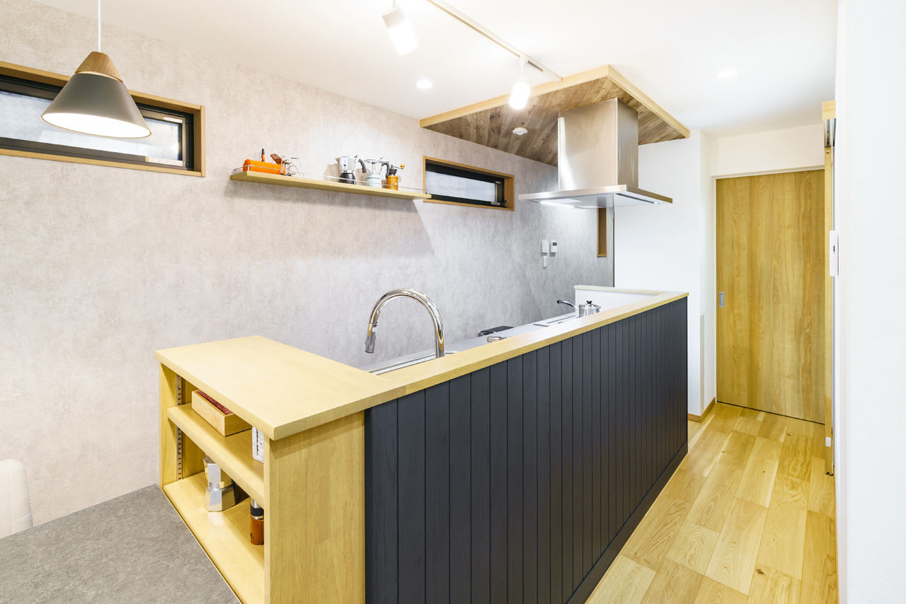 桝田工務店 【大阪市阿倍野区│3階建て│狭小地20坪】街なかで青空とグランピング気分を愉しむ、屋上のある都市型住宅の建築実例画像4