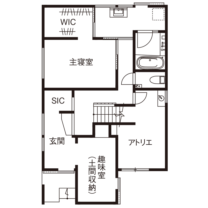 桝田工務店 【大阪市阿倍野区│2階LDK│3000万円台｜間取り図有】住宅密集地とは思えない大空間　青空リビングのある家の間取り図（3LDK）1階