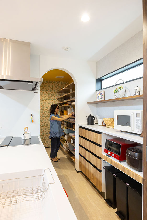 桝田工務店 【大阪市阿倍野区│2階LDK│3000万円台｜間取り図有】住宅密集地とは思えない大空間　青空リビングのある家の建築実例画像5