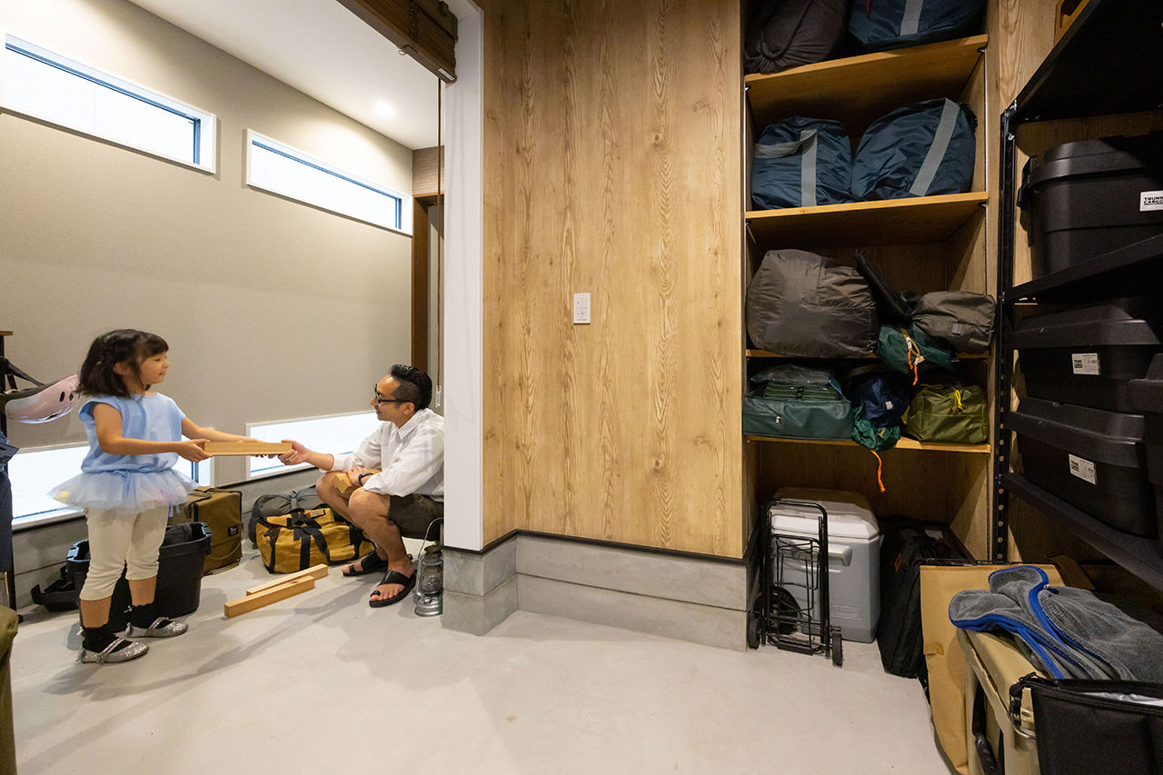 桝田工務店 【大阪市阿倍野区│2階LDK│3000万円台｜間取り図有】住宅密集地とは思えない大空間　青空リビングのある家の建築実例画像6