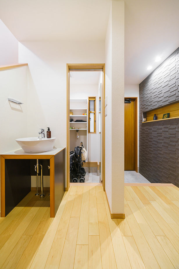 桝田工務店 【大阪市阿倍野区│3階建て│変形地】住宅密集地でも思いっきりトランペットを吹ける「防音室」のある家の建築実例画像7