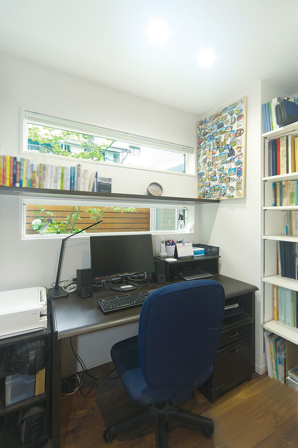 桝田工務店 【大阪市内|4000万円～|2階建て|間取り図有】非日常を味わう離れの和室に、自然光溢れるLDKのある家の建築実例画像6