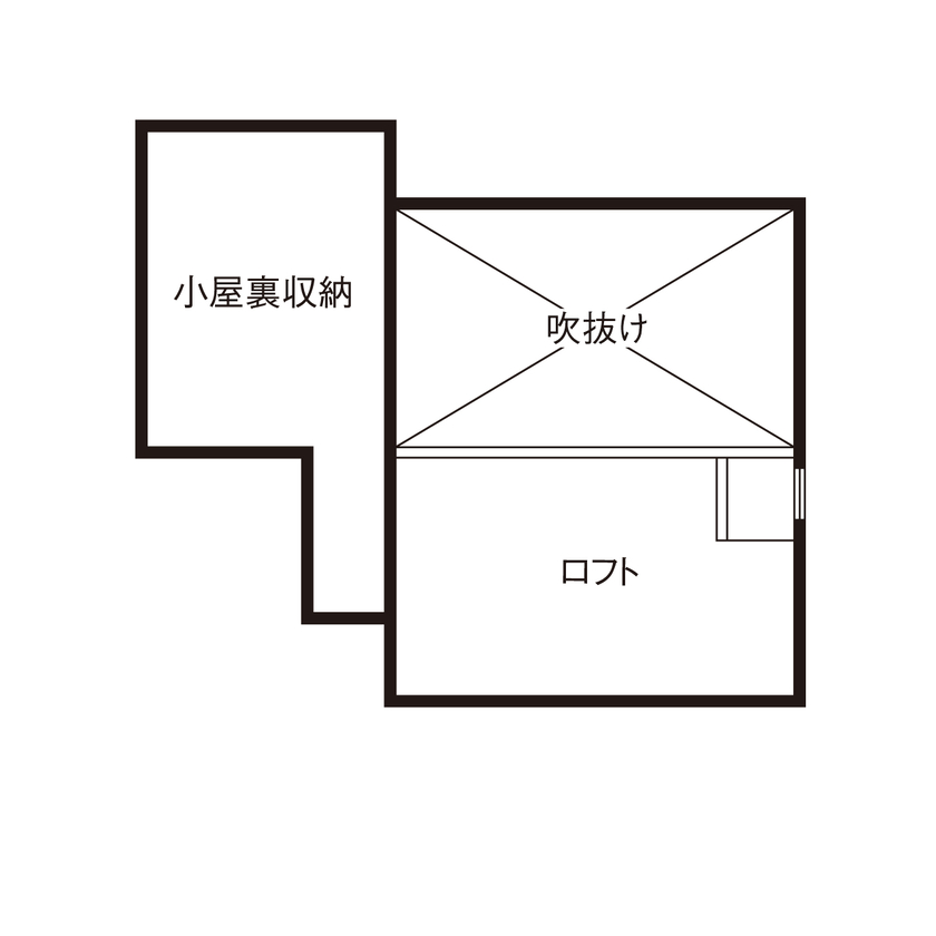 桝田工務店 【八尾市|2階建て|間取り図有】暮らしの中に楽しさと学びが見つかる、子どもがのびのび育つ家の間取り図（2LDK＋畳コーナー）ロフト