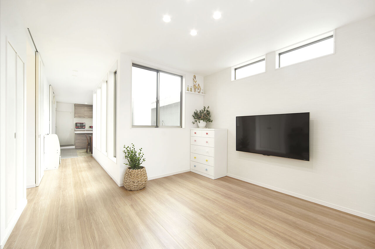 桝田工務店 【大阪市内|3階建て|2階リビング|間取り図有】中庭を中心に光と風を家中に届ける開放的な住まいの建築実例画像2