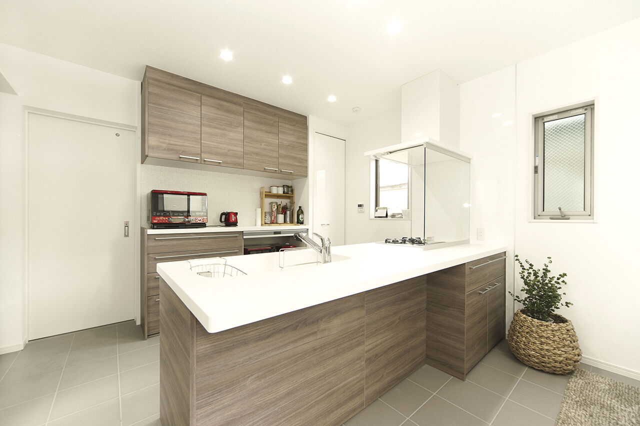 桝田工務店 【大阪市内|3階建て|2階リビング|間取り図有】中庭を中心に光と風を家中に届ける開放的な住まいの建築実例画像4