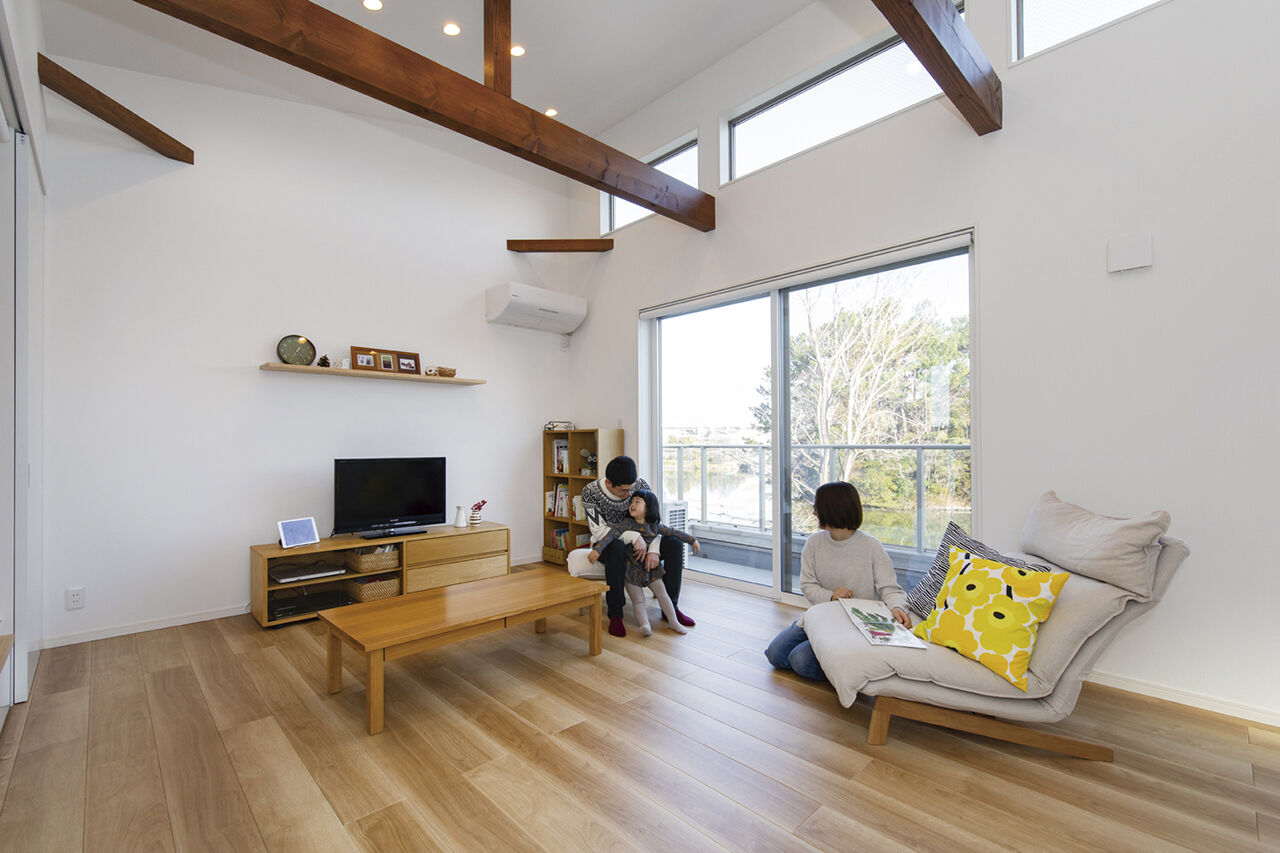 桝田工務店 【大阪市阿倍野区|2000万円台|2階建て|間取り図有】眺望を存分に楽しめる開放感たっぷりの2階LDKが自慢の建築実例画像2