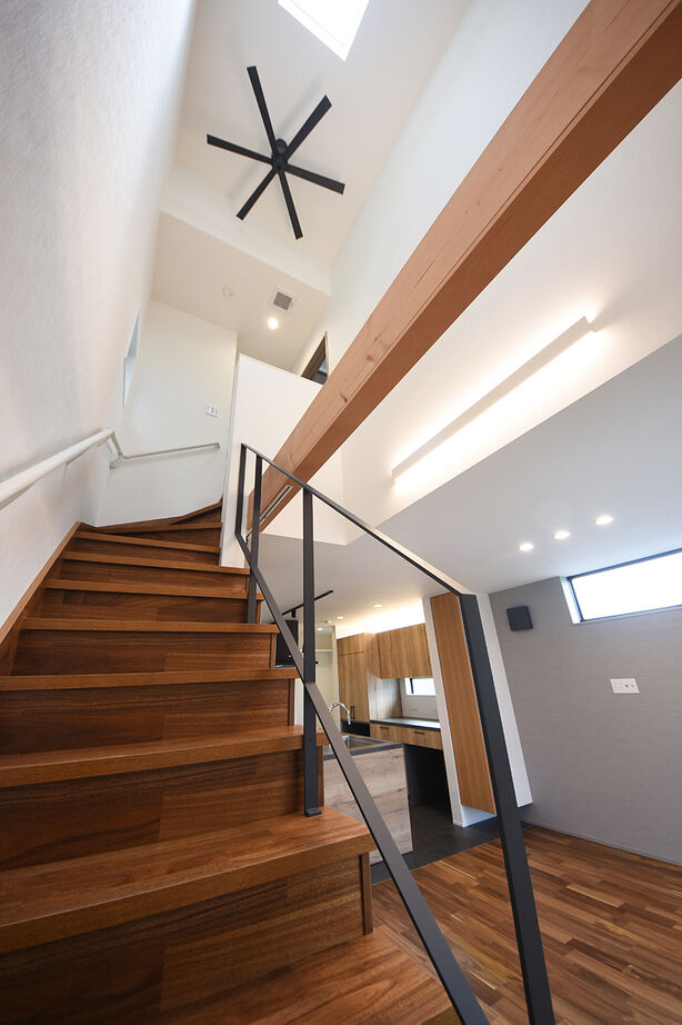 桝田工務店 【大阪市東住吉区|2000万円台｜3階建て】ジャストサイズの暮らしやすさを形にした狭小変形地に建つ家の建築実例画像4