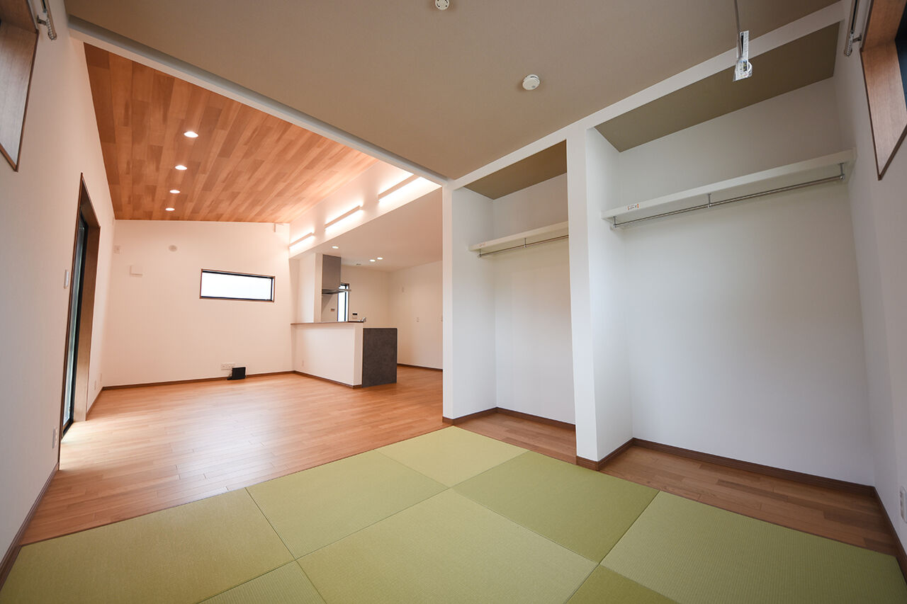 桝田工務店 【大阪市都島区|2000万円台|平屋】変形地を活かした大空間リビングでくつろげる、居心地のいい平屋の建築実例画像5