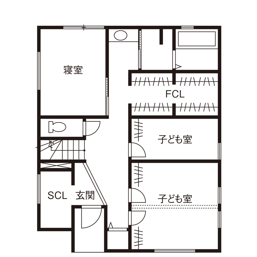 桝田工務店 【八尾市|3000万円台|2階建て|間取り図有】家族が自然と集う2階LDK。広々キッチンで毎日の料理が楽しい家の間取り図（3LDK）1階