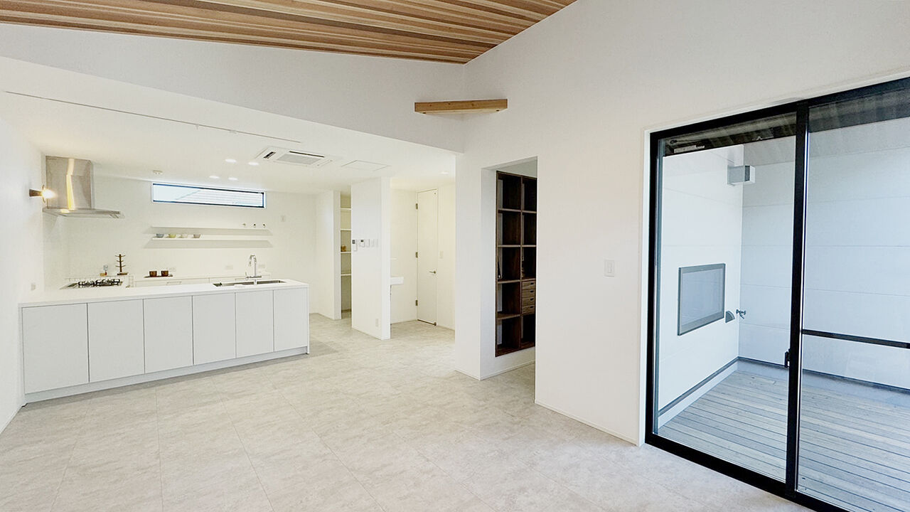 桝田工務店 【八尾市|3000万円台|2階建て|間取り図有】家族が自然と集う2階LDK。広々キッチンで毎日の料理が楽しい家の建築実例画像2