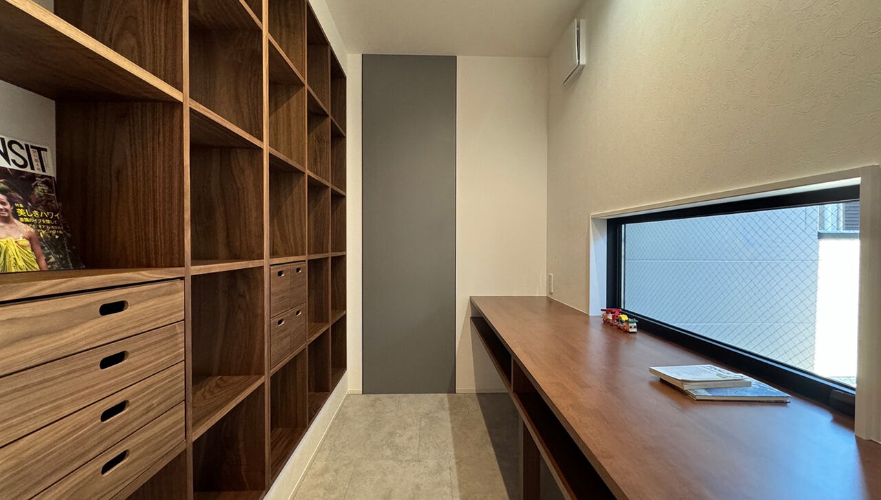 桝田工務店 【八尾市|3000万円台|2階建て|間取り図有】家族が自然と集う2階LDK。広々キッチンで毎日の料理が楽しい家の建築実例画像5