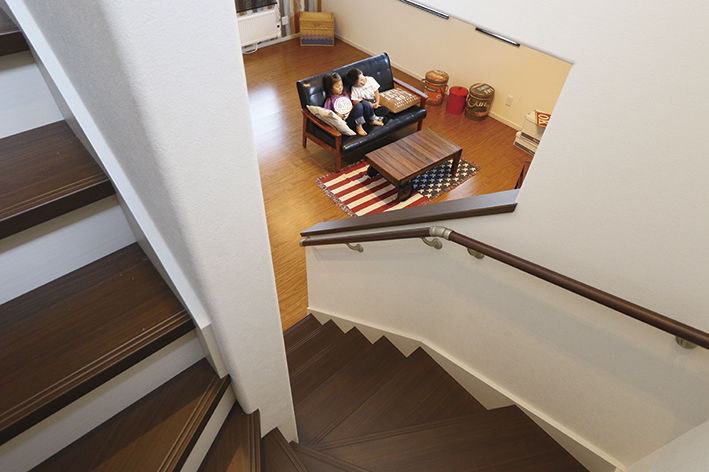 maida koumuten 【ビルトインガレージ/北広島市/3LDK/間取り】ビルトインガレージ×アメリカンビンテージの家の建築実例画像5